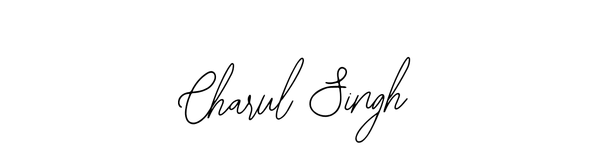 How to make Charul Singh name signature. Use Bearetta-2O07w style for creating short signs online. This is the latest handwritten sign. Charul Singh signature style 12 images and pictures png