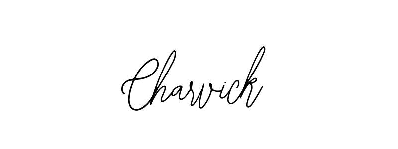 How to make Charvick signature? Bearetta-2O07w is a professional autograph style. Create handwritten signature for Charvick name. Charvick signature style 12 images and pictures png