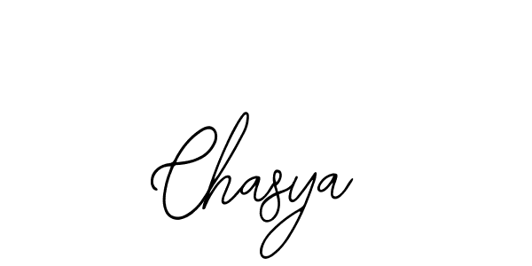 How to make Chasya signature? Bearetta-2O07w is a professional autograph style. Create handwritten signature for Chasya name. Chasya signature style 12 images and pictures png