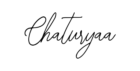 The Bearetta-2O07w font transforms the name Chaturyaa into an executive sign with sharp precision and distinguished character. Chaturyaa signature style 12 images and pictures png