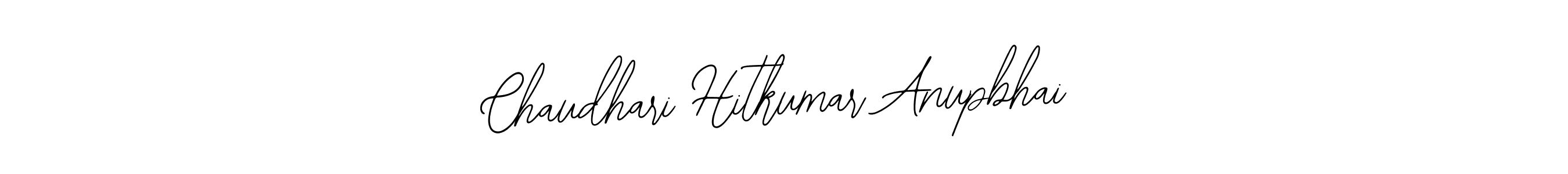 Use a signature maker to create a handwritten signature online. With this signature software, you can design (Bearetta-2O07w) your own signature for name Chaudhari Hitkumar Anupbhai. Chaudhari Hitkumar Anupbhai signature style 12 images and pictures png
