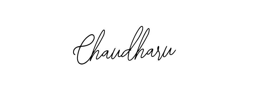 Also we have Chaudharu name is the best signature style. Create professional handwritten signature collection using Bearetta-2O07w autograph style. Chaudharu signature style 12 images and pictures png