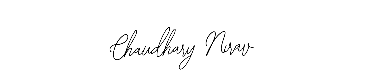 Similarly Bearetta-2O07w is the best handwritten signature design. Signature creator online .You can use it as an online autograph creator for name Chaudhary Nirav. Chaudhary Nirav signature style 12 images and pictures png