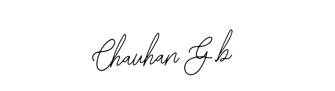 Design your own signature with our free online signature maker. With this signature software, you can create a handwritten (Bearetta-2O07w) signature for name Chauhan G.b. Chauhan G.b signature style 12 images and pictures png