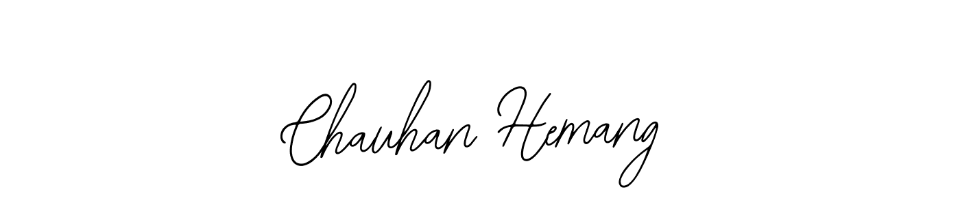 Also we have Chauhan Hemang name is the best signature style. Create professional handwritten signature collection using Bearetta-2O07w autograph style. Chauhan Hemang signature style 12 images and pictures png