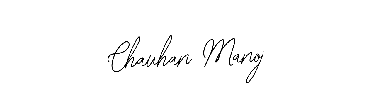 How to make Chauhan Manoj name signature. Use Bearetta-2O07w style for creating short signs online. This is the latest handwritten sign. Chauhan Manoj signature style 12 images and pictures png