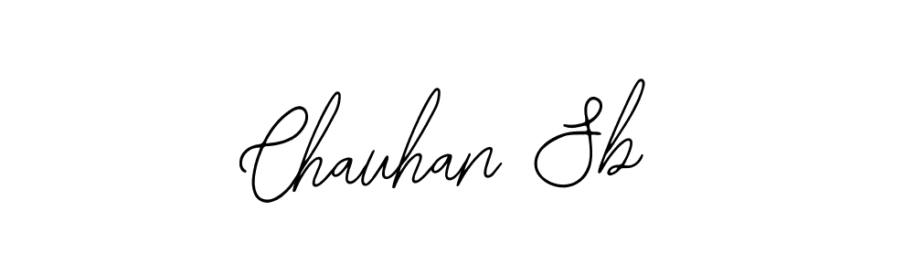 How to make Chauhan Sb name signature. Use Bearetta-2O07w style for creating short signs online. This is the latest handwritten sign. Chauhan Sb signature style 12 images and pictures png