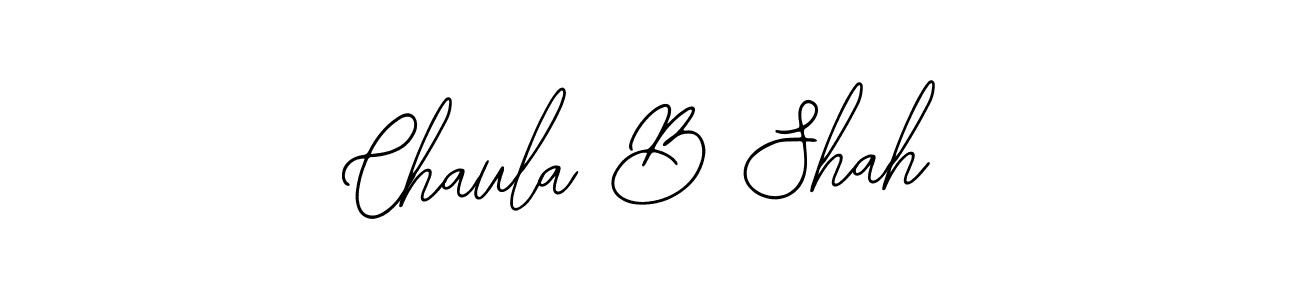 The best way (Bearetta-2O07w) to make a short signature is to pick only two or three words in your name. The name Chaula B Shah include a total of six letters. For converting this name. Chaula B Shah signature style 12 images and pictures png