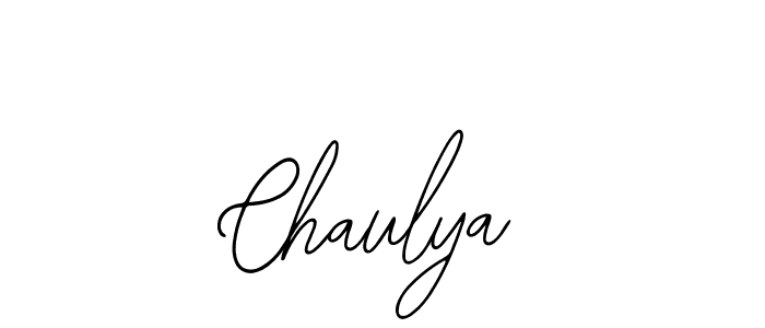 How to make Chaulya name signature. Use Bearetta-2O07w style for creating short signs online. This is the latest handwritten sign. Chaulya signature style 12 images and pictures png