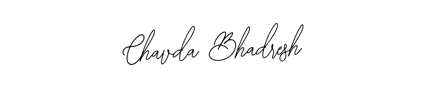 Design your own signature with our free online signature maker. With this signature software, you can create a handwritten (Bearetta-2O07w) signature for name Chavda Bhadresh. Chavda Bhadresh signature style 12 images and pictures png