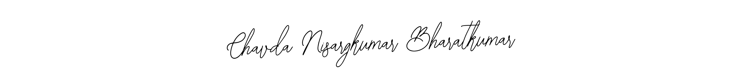 Make a beautiful signature design for name Chavda Nisargkumar Bharatkumar. Use this online signature maker to create a handwritten signature for free. Chavda Nisargkumar Bharatkumar signature style 12 images and pictures png