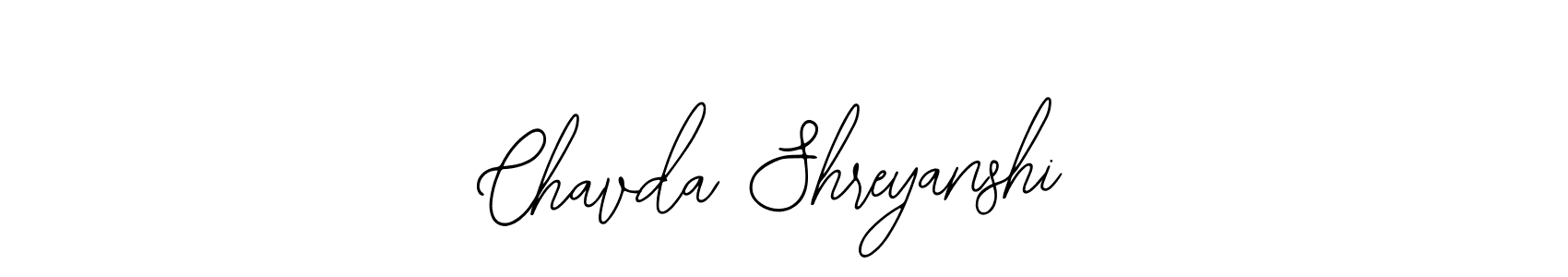 Create a beautiful signature design for name Chavda Shreyanshi. With this signature (Bearetta-2O07w) fonts, you can make a handwritten signature for free. Chavda Shreyanshi signature style 12 images and pictures png