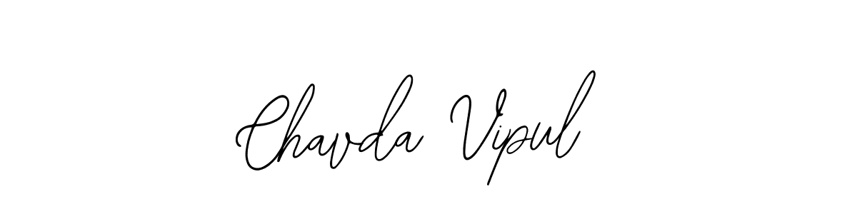 Chavda Vipul stylish signature style. Best Handwritten Sign (Bearetta-2O07w) for my name. Handwritten Signature Collection Ideas for my name Chavda Vipul. Chavda Vipul signature style 12 images and pictures png