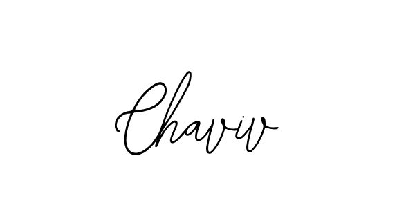 How to make Chaviv signature? Bearetta-2O07w is a professional autograph style. Create handwritten signature for Chaviv name. Chaviv signature style 12 images and pictures png