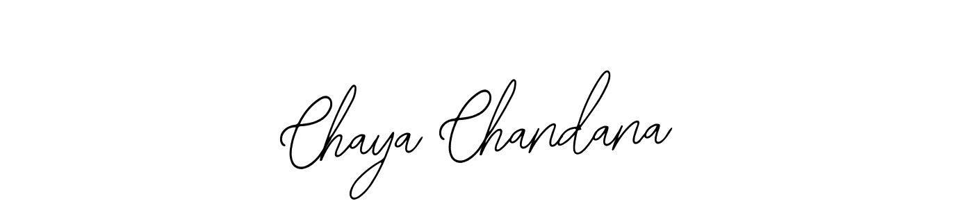 Also we have Chaya Chandana name is the best signature style. Create professional handwritten signature collection using Bearetta-2O07w autograph style. Chaya Chandana signature style 12 images and pictures png