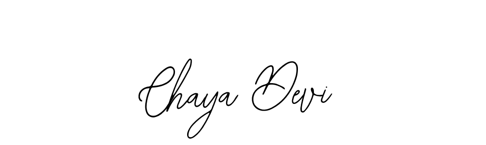 How to make Chaya Devi name signature. Use Bearetta-2O07w style for creating short signs online. This is the latest handwritten sign. Chaya Devi signature style 12 images and pictures png
