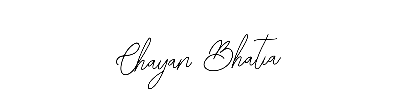 Design your own signature with our free online signature maker. With this signature software, you can create a handwritten (Bearetta-2O07w) signature for name Chayan Bhatia. Chayan Bhatia signature style 12 images and pictures png