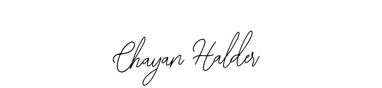 How to make Chayan Halder signature? Bearetta-2O07w is a professional autograph style. Create handwritten signature for Chayan Halder name. Chayan Halder signature style 12 images and pictures png