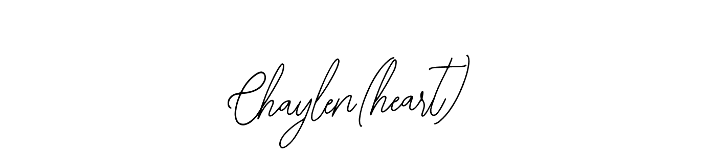 Use a signature maker to create a handwritten signature online. With this signature software, you can design (Bearetta-2O07w) your own signature for name Chaylen(heart). Chaylen(heart) signature style 12 images and pictures png