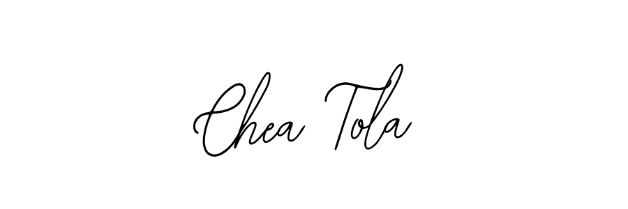 if you are searching for the best signature style for your name Chea Tola. so please give up your signature search. here we have designed multiple signature styles  using Bearetta-2O07w. Chea Tola signature style 12 images and pictures png