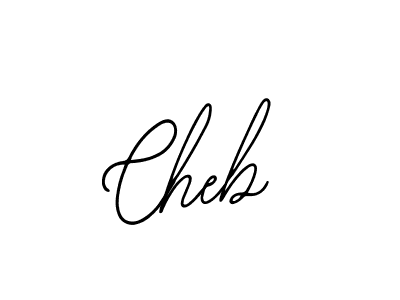 Create a beautiful signature design for name Cheb. With this signature (Bearetta-2O07w) fonts, you can make a handwritten signature for free. Cheb signature style 12 images and pictures png