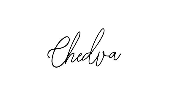 Use a signature maker to create a handwritten signature online. With this signature software, you can design (Bearetta-2O07w) your own signature for name Chedva. Chedva signature style 12 images and pictures png