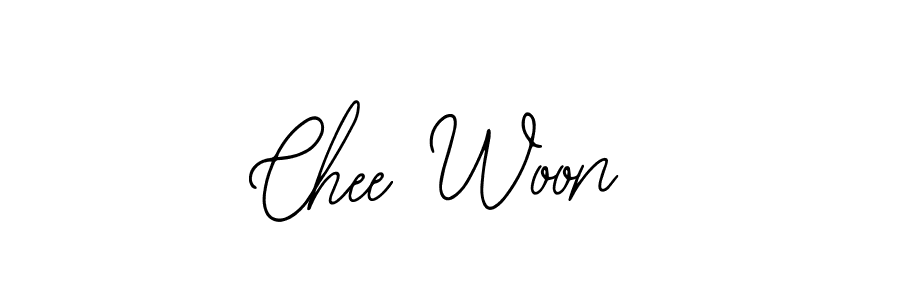 You should practise on your own different ways (Bearetta-2O07w) to write your name (Chee Woon) in signature. don't let someone else do it for you. Chee Woon signature style 12 images and pictures png