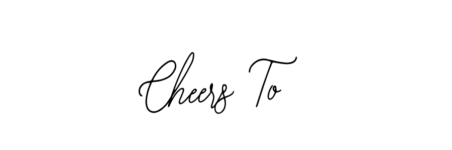 This is the best signature style for the Cheers To name. Also you like these signature font (Bearetta-2O07w). Mix name signature. Cheers To signature style 12 images and pictures png
