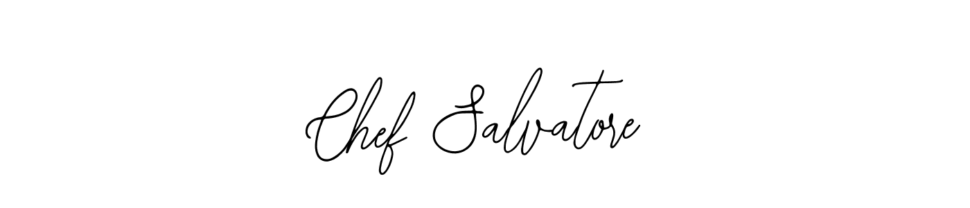 You should practise on your own different ways (Bearetta-2O07w) to write your name (Chef Salvatore) in signature. don't let someone else do it for you. Chef Salvatore signature style 12 images and pictures png