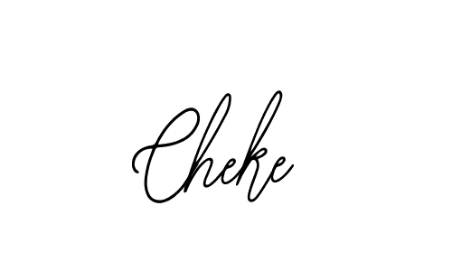 How to make Cheke name signature. Use Bearetta-2O07w style for creating short signs online. This is the latest handwritten sign. Cheke signature style 12 images and pictures png