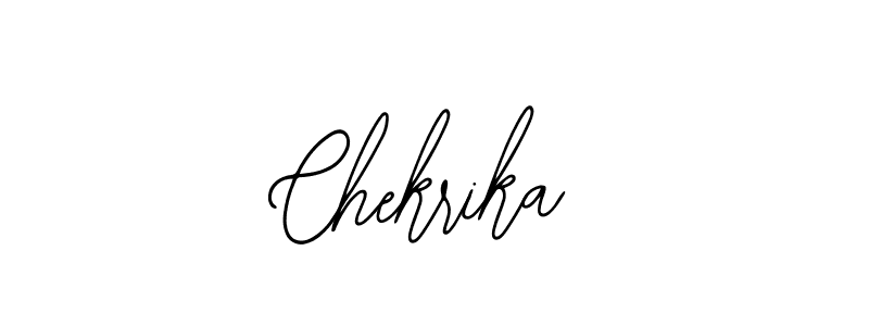 Bearetta-2O07w is a professional signature style that is perfect for those who want to add a touch of class to their signature. It is also a great choice for those who want to make their signature more unique. Get Chekrika name to fancy signature for free. Chekrika signature style 12 images and pictures png