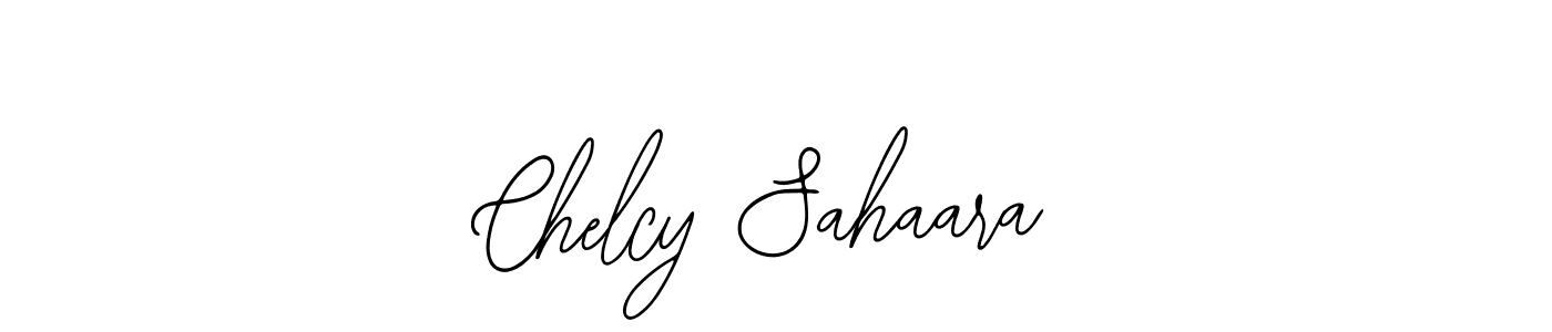 The best way (Bearetta-2O07w) to make a short signature is to pick only two or three words in your name. The name Chelcy Sahaara include a total of six letters. For converting this name. Chelcy Sahaara signature style 12 images and pictures png