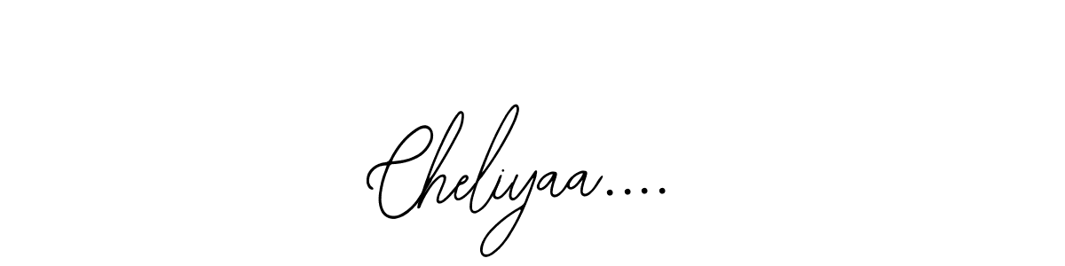 You should practise on your own different ways (Bearetta-2O07w) to write your name (Cheliyaa....) in signature. don't let someone else do it for you. Cheliyaa.... signature style 12 images and pictures png