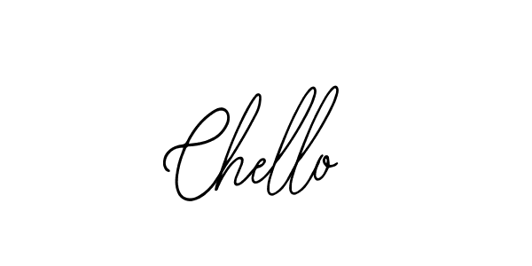 How to make Chello name signature. Use Bearetta-2O07w style for creating short signs online. This is the latest handwritten sign. Chello signature style 12 images and pictures png