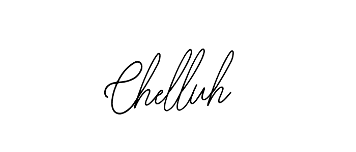 How to make Chelluh signature? Bearetta-2O07w is a professional autograph style. Create handwritten signature for Chelluh name. Chelluh signature style 12 images and pictures png