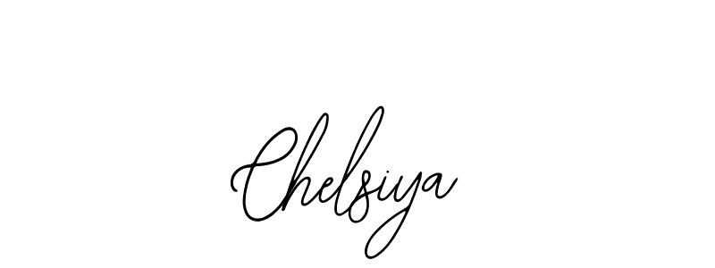 How to make Chelsiya name signature. Use Bearetta-2O07w style for creating short signs online. This is the latest handwritten sign. Chelsiya signature style 12 images and pictures png