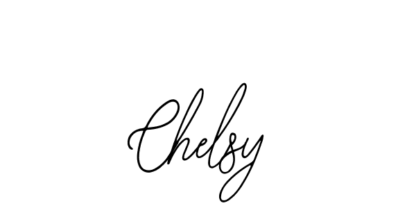 How to make Chelsy name signature. Use Bearetta-2O07w style for creating short signs online. This is the latest handwritten sign. Chelsy signature style 12 images and pictures png