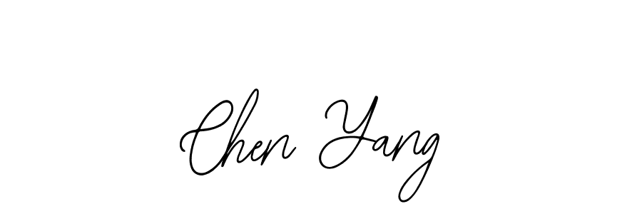 How to make Chen Yang name signature. Use Bearetta-2O07w style for creating short signs online. This is the latest handwritten sign. Chen Yang signature style 12 images and pictures png