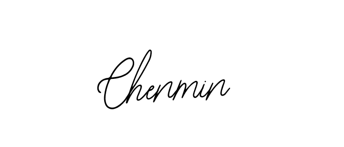 How to make Chenmin name signature. Use Bearetta-2O07w style for creating short signs online. This is the latest handwritten sign. Chenmin signature style 12 images and pictures png