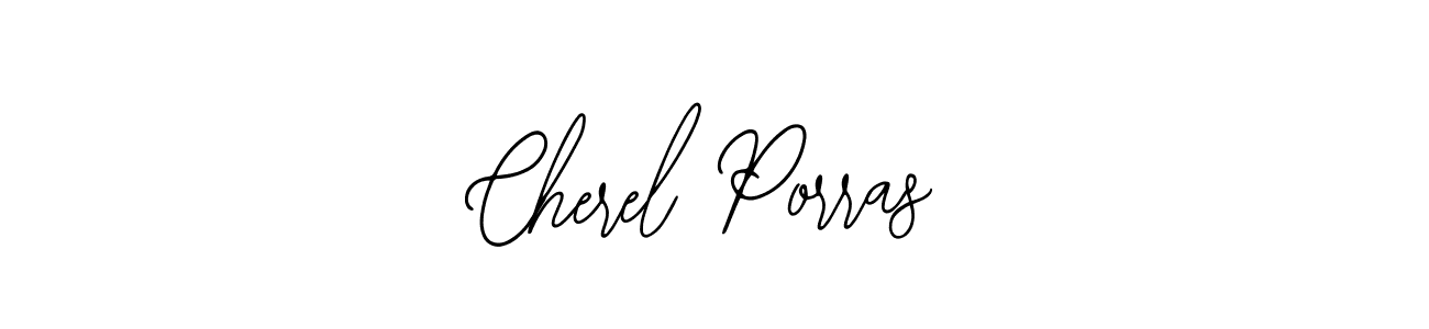 Make a beautiful signature design for name Cherel Porras. Use this online signature maker to create a handwritten signature for free. Cherel Porras signature style 12 images and pictures png
