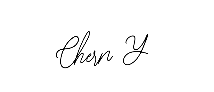 How to make Chern Y name signature. Use Bearetta-2O07w style for creating short signs online. This is the latest handwritten sign. Chern Y signature style 12 images and pictures png