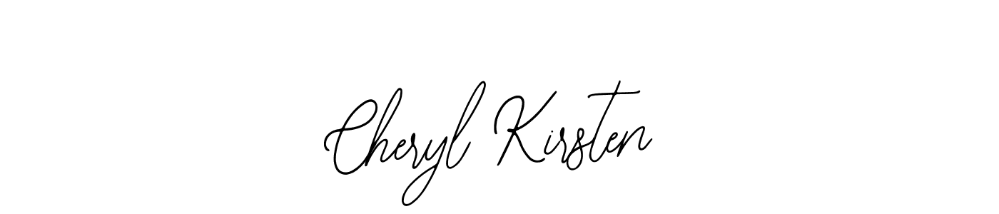 How to make Cheryl Kirsten name signature. Use Bearetta-2O07w style for creating short signs online. This is the latest handwritten sign. Cheryl Kirsten signature style 12 images and pictures png