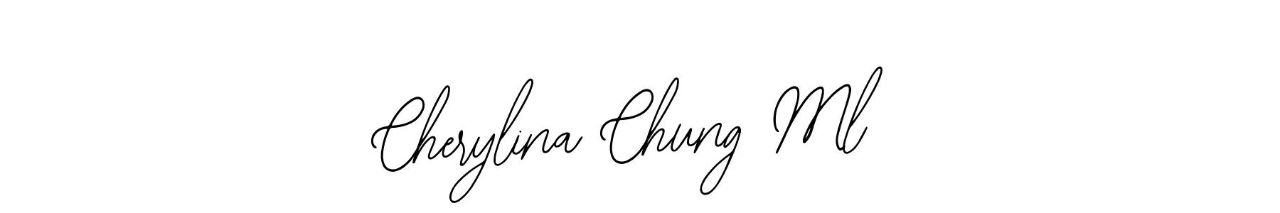 This is the best signature style for the Cherylina Chung Ml name. Also you like these signature font (Bearetta-2O07w). Mix name signature. Cherylina Chung Ml signature style 12 images and pictures png