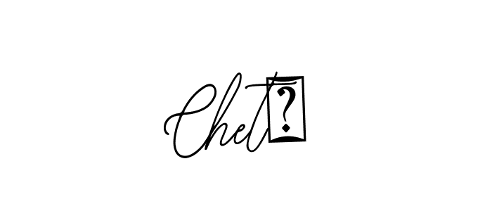 How to make Chet捷 name signature. Use Bearetta-2O07w style for creating short signs online. This is the latest handwritten sign. Chet捷 signature style 12 images and pictures png