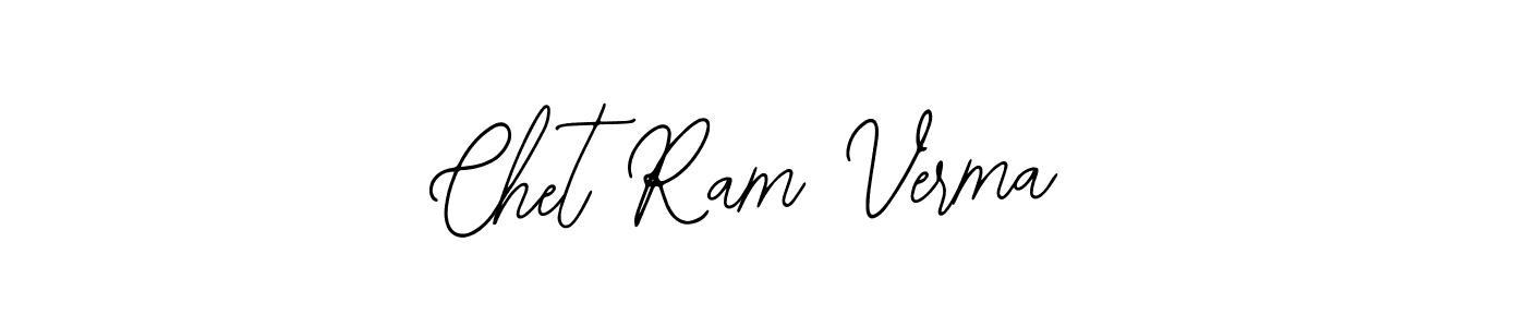 Similarly Bearetta-2O07w is the best handwritten signature design. Signature creator online .You can use it as an online autograph creator for name Chet Ram Verma. Chet Ram Verma signature style 12 images and pictures png