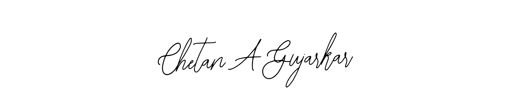 Use a signature maker to create a handwritten signature online. With this signature software, you can design (Bearetta-2O07w) your own signature for name Chetan A Gujarkar. Chetan A Gujarkar signature style 12 images and pictures png