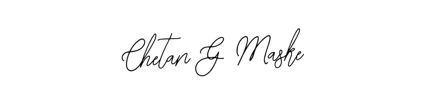 Design your own signature with our free online signature maker. With this signature software, you can create a handwritten (Bearetta-2O07w) signature for name Chetan G Maske. Chetan G Maske signature style 12 images and pictures png