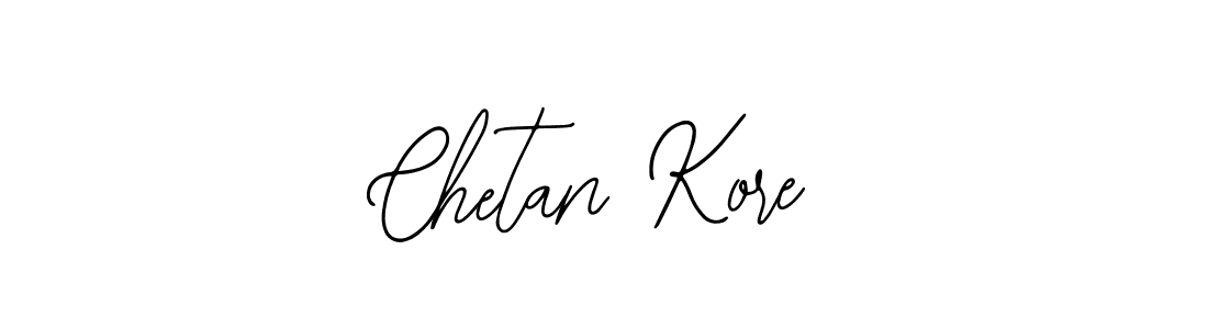 How to make Chetan Kore name signature. Use Bearetta-2O07w style for creating short signs online. This is the latest handwritten sign. Chetan Kore signature style 12 images and pictures png