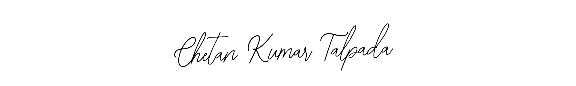 Bearetta-2O07w is a professional signature style that is perfect for those who want to add a touch of class to their signature. It is also a great choice for those who want to make their signature more unique. Get Chetan Kumar Talpada name to fancy signature for free. Chetan Kumar Talpada signature style 12 images and pictures png