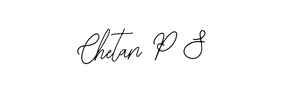 Create a beautiful signature design for name Chetan P S. With this signature (Bearetta-2O07w) fonts, you can make a handwritten signature for free. Chetan P S signature style 12 images and pictures png